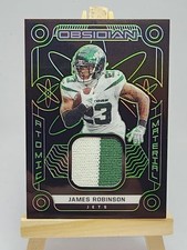 James Robinson 2022 Obsidian Atomic Material Electric Etch Green AM-JRO /50 Jets