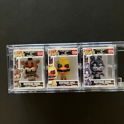 Funko Bitty Pop Nightmare Freddy, Chica & Bonnie FNaF Five Nights at Freddy's