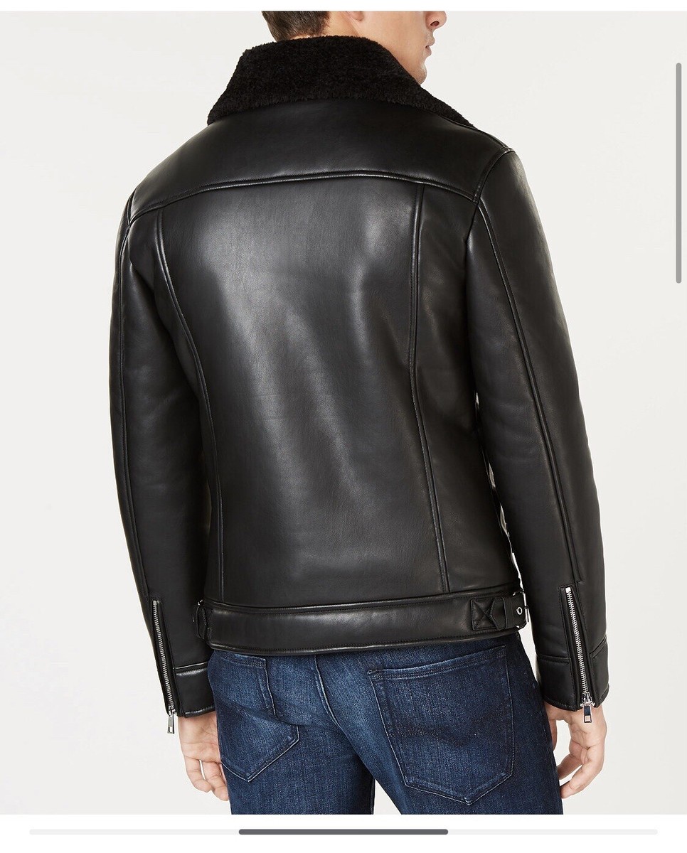 GUESS ライダース RYDER Bonded Pu Zip Jacket ライダースジャケット | GUESS(ゲス
