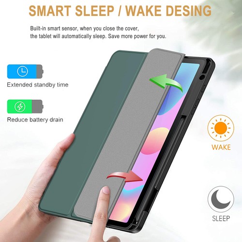 Lonfeid Stifthalter Hülle + 9H Hartglas für Samsung Galaxy Tab S6 Lite 10.4 Case - Bild 26 von 42