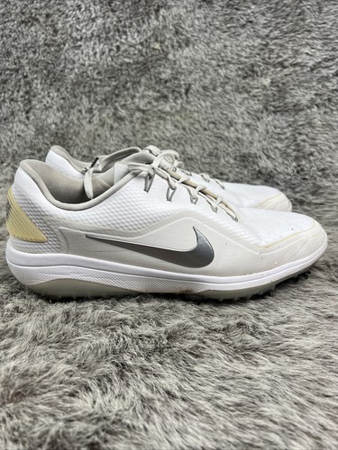 Nike React Vapor Golf Shoes White Metallic Cool Grey BV1135-101 Men Size 10.5 - Picture 2 of 15