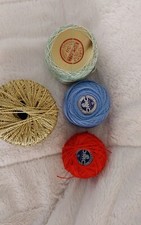 DMC AND CLARKS CROCHET THREAD 4 BALLS
