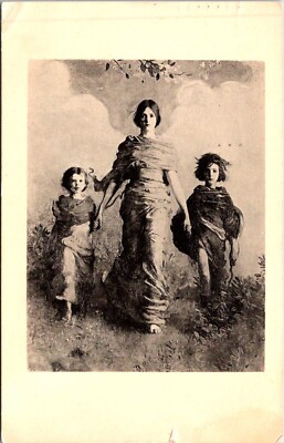 Postcard Artwork Virgin Freer Gallery DC Thayer Artist D136