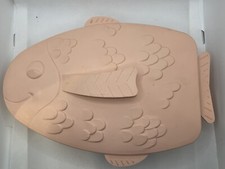 Vtg 1990 Pink Plastic Microwavable Fish Salmon Trout Poacher Ensar Corp USA