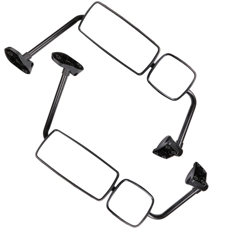 Par de espejos retrovisores cromados térmicos con brazo para Freightliner M2 03-16 lado izquierdo+derecho Foto 2 de 4