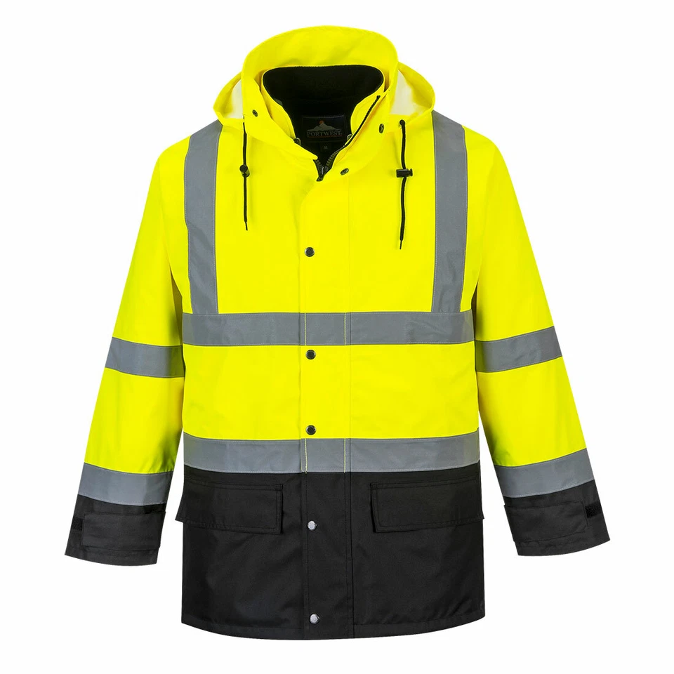 Portwest US768 Hi-Vis Reflective Executive 5-in-1 Waterproof Safety Jacket ANSI - Image 2 of 4