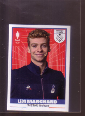 STICKER PANINI TEAM FRANKREICH JO PARIS 2024 LEON HÄNDLER SCHWIMMEN # 151