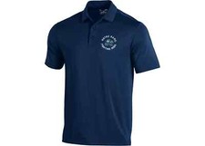 UNDER ARMOUR MENS NOTRE DAME FIGHTING IRISH NAVY TECH POLO SIZE LARGE 65