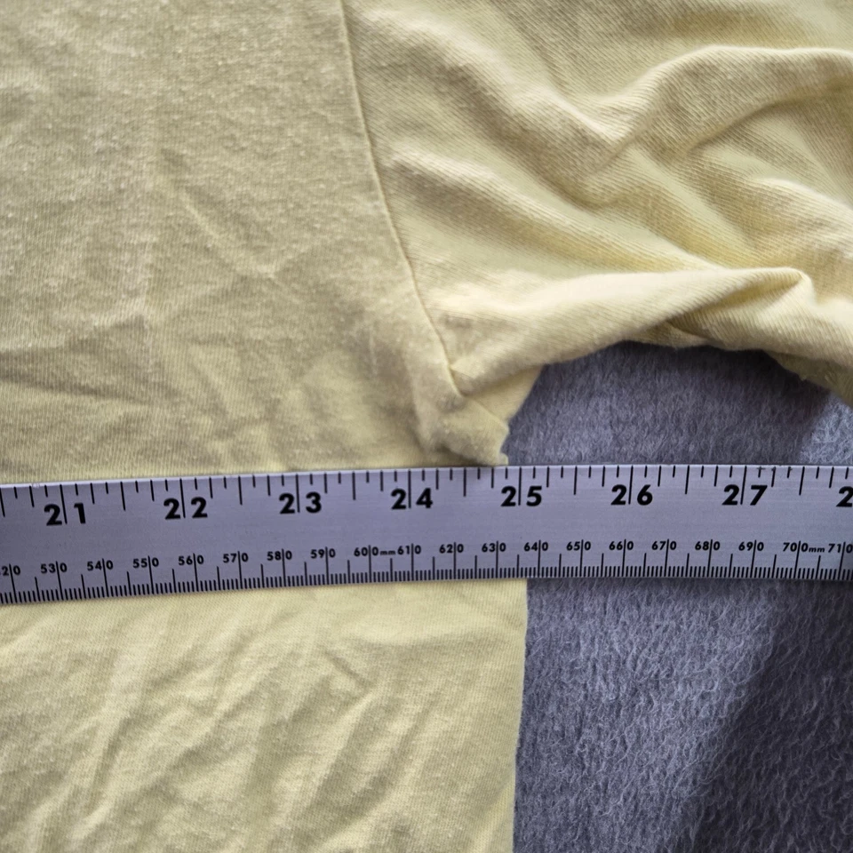 DE COLECCIÓN Polo Deportivo Ralph Lauren Mujer Top XL Amarillo Recortado Floral Hawaiano LEER Foto 4 de 4