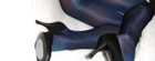 Tall =XL Tamara Navy Blue Pantyhose Hooters Uniform Lt Support Sheer Seamless — photo 5
