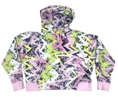 Jordan Nike Heatwave Hoodie Sweatshirt Pink Yellow White Black  Women XL Comfy