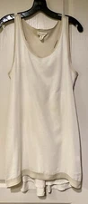 Liberty Garden Boutique Ivory Layer Sleeveless Dress Women Size S
