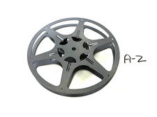 EASTMAN KODAK CO. REEL 16mm 400' EMPTY METAL FILM REEL  A-Z    NICE 