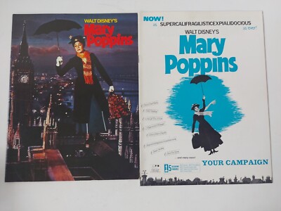 Disney Mary Poppins Broschüre & Ihr Kampagnenheft Werbemittel 1973