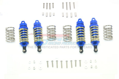 For Traxxas Rustler -ALUM. F&R SHOCKS-LOW CENTER OF GRAVITY VERSION-2 PAIR-BLUE