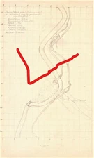 Paper Mill E. Holtzmann & Cie. in Weisenbach - sketch pencil drawing 1886