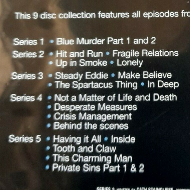 Blue Murder - Series 1-5 - Complete (DVD, 2010, 9-Disc Set