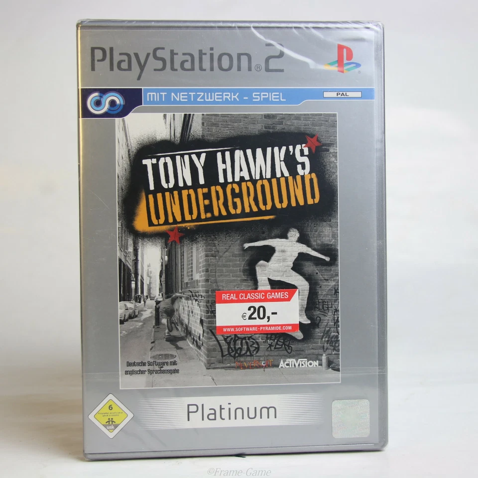 Sony Playstation 2 PS2 PAL OVP Tony Hawks Underground Platinum NEU Sealed