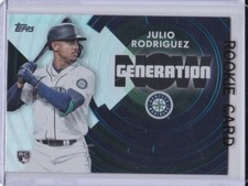JULIO RODRIGUEZ ROOKIE CARD 2022 Topps Generation Now Seattle Mariners Baseball 