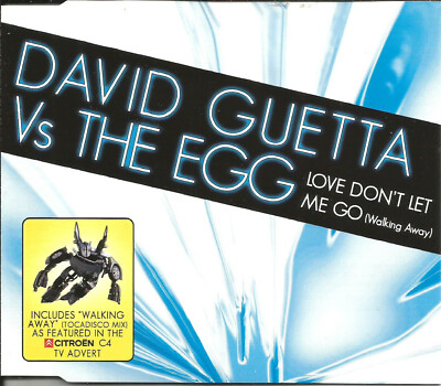 DAVID GUETTA & THE EGG Love Don t Let me go 2 EDITS & 2 MIXES CD Single SEALED