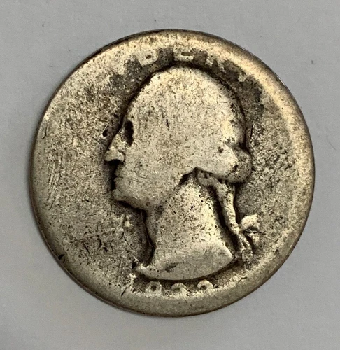 1932-D Denver Mint Washington Silver Quarter About Good Condition