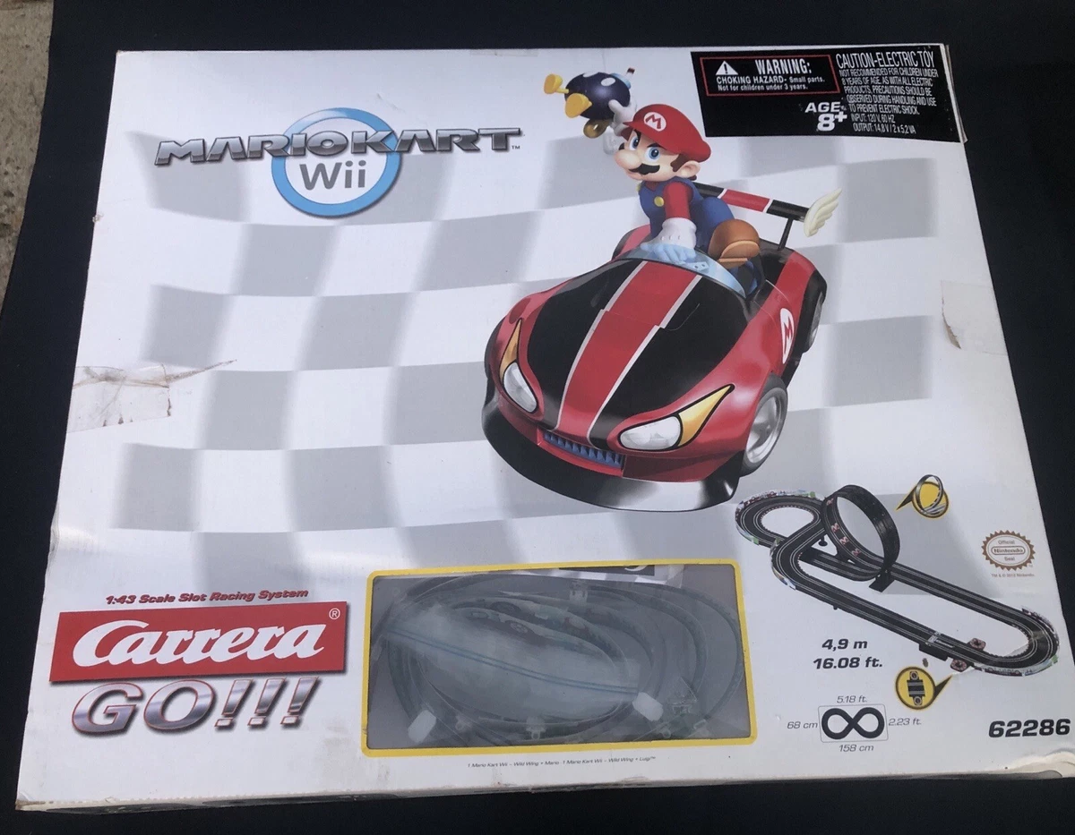 CARRERA GO 62286 MARIO KART WII SLOT CAR RACING SET Parts only Untested See  Desc