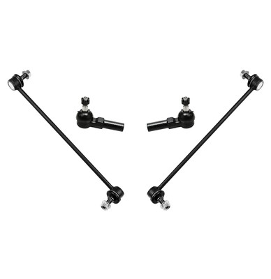 Sway Bar Link 4 Pc Front Outer Tie Rod Ends Kit For Nissan
