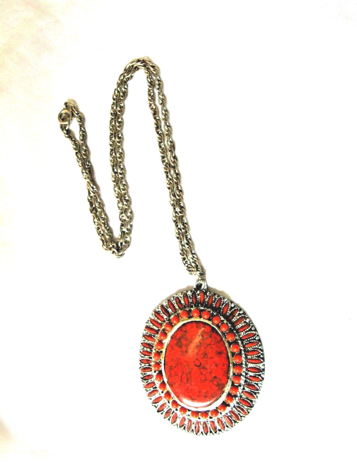 STUNNING 'MAKE A STATEMENT" RED AND SILVERTONE CO… - image 1