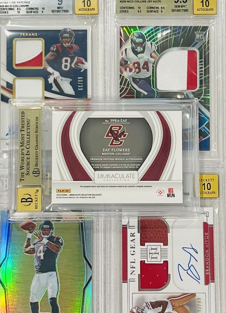 #213　自信過剰、、、！？　PSA7 🔥2022 Zay Flowers POP1!! GEM MINT BGS IMMACULATE DUAL COLOR