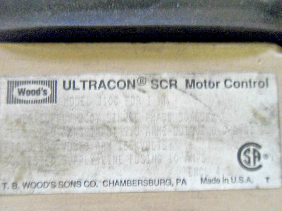 TB Wood's J100 230 V AC 1 HP SCR Motor Speed Control - Image 2 of 3