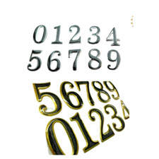 Self-Adhesive ABS House Sign Wall Door Number Street Name Sticker Mailbox Home