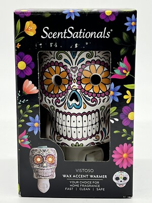 ScentSationals Accent Wax Warmer ''Vistoso'' Sugar Skull ~ **NEW**