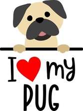 I love my Pug hand towel / dish towel / decorative towel