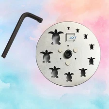 JDT Disc Cutter Lucky Tortoise/Turtle Shape| Set of 10 punches | 6mm to 31mm|