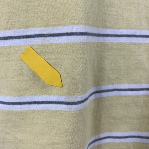 Urban Pipeline Polo Shirt Men's Large Short Sleeve Yellow Striped 100% Cotton - Picture 11 of 11