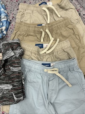 A set of children's clothing for a boy, which consists of T-shirts, shorts