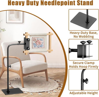 Workstand with Side Clamp for Lowery Stands, Heavy Duty Metal