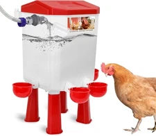 Lilyang Float-Controlled Automatic Chicken Waterer for Continuous Fresh Wate...