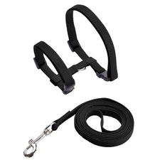 Cat Harness Leash Set Escape Proof Adjustable Nylon Halter for Kitten Pets