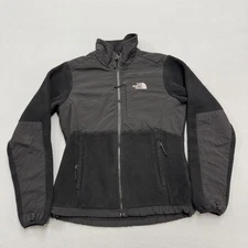 The North Face Jacket Womens Small Black Fleece Softshell Hybrid Full Zip Hiking