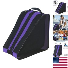 Versatile Skate Bag for Quad and Inline Skates - Large Purple Storage Solution