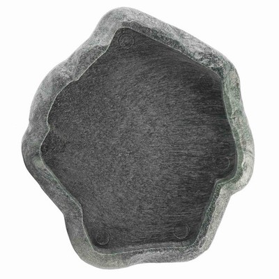 Resin Rock Snake Water Bowl Dark Green Firm Reptile Dish Tortoise 5.51 Inch