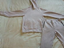 Boys Uniqlo Grey Tracksuit Age 12 / 13 Years Hoodie and Joggers. VGC