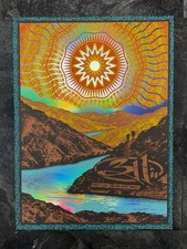 311 Idaho Snake River Psychedelic Canyon Sun Holographic Foil Concert Gig Poster