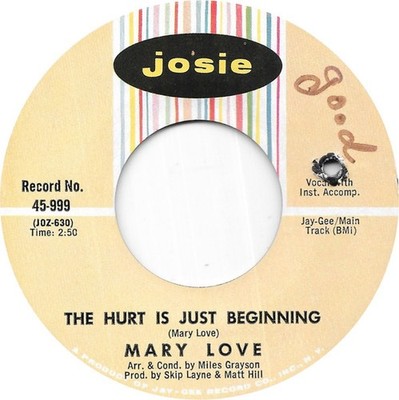Mary Love - The Hurt Is Just Beginning  (7'') (Very Good Plus (VG+)) - 1198963477