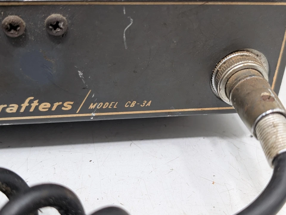 Transceptor de Radio Ciudadanos Vintage Hallicrafters Modelo CB 3A - Sin Cable SIN PROBAR Foto 4 de 4