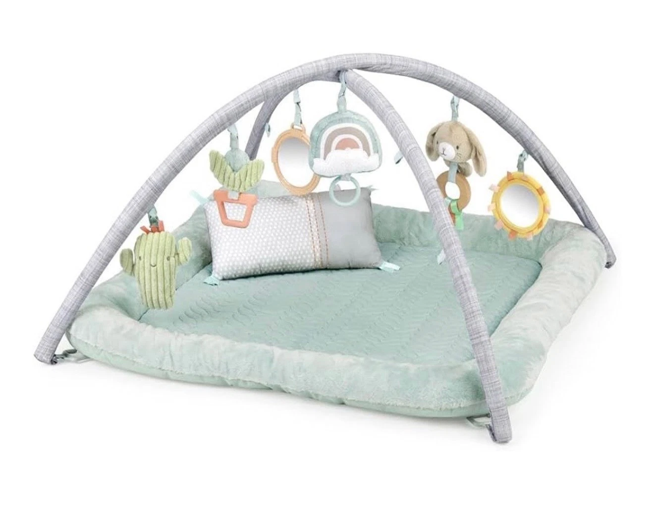 Ingenuity Cozy Spot Reversible Baby Activity Gym & Tummy Time Play Mat, Loamy
Opens in a new window