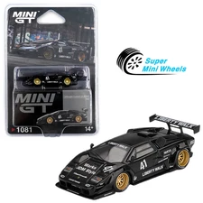 Mini GT 1:64 Lamborghini Countach LB-WORKS Black #1081