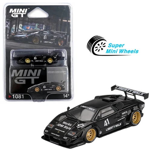Mini GT 1:64 Lamborghini Countach LB-WORKS Black #1081