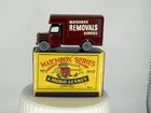 NM Matchbox Lesney 17a Bedford Removals Van w rare maroon body and gold grille